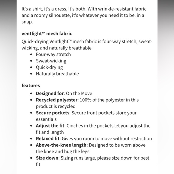 Lululemon WovenAir Button Front Dress - Picture 5 of 7